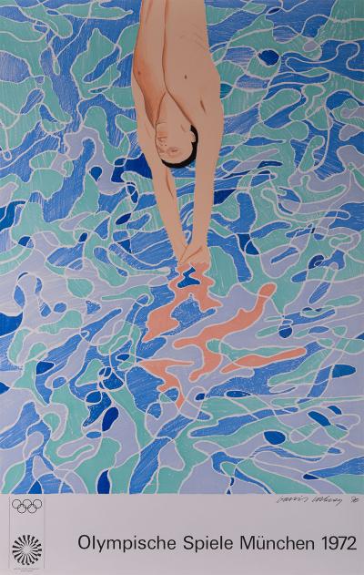 David HOCKNEY - Munich Olympic Games, 1972 - Original lithographic poster 2
