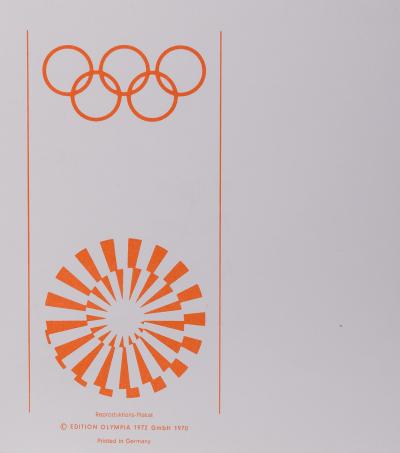 Pierre SOULAGES -  Affiche pour les Jeux Olympiques de Munich, 1972 - Affiche lithographique originale 2