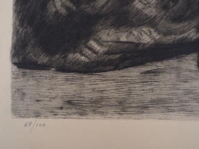 Paul JOUVE : Le Grand Duc Ebouriffé, 1930 - Gravure originale Signée 2