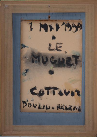 André COTTAVOZ : Le Muguet du 1er Mai - Huile sur panneau Signée 2