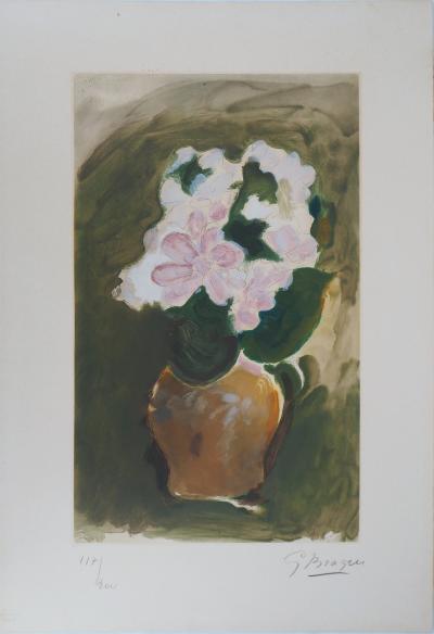 Georges BRAQUE - Le Bouquet rose, Gravure originale signée au crayon 2