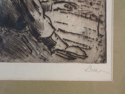 Maximilien LUCE : Piano Bar - c. 1920 - Gravure originale Signée 2