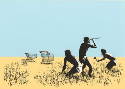 BANKSY - Trolleys (colour), 2007 - Sérigraphie signée au crayon 2