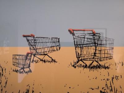 BANKSY - Trolleys (colour), 2007 - Sérigraphie signée au crayon 2