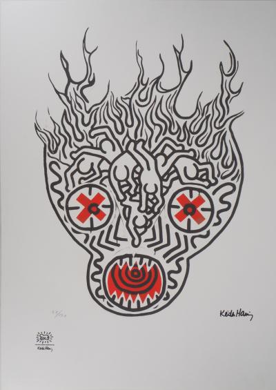 Keith HARING (d’après) - Afire demon - Sérigraphie 2