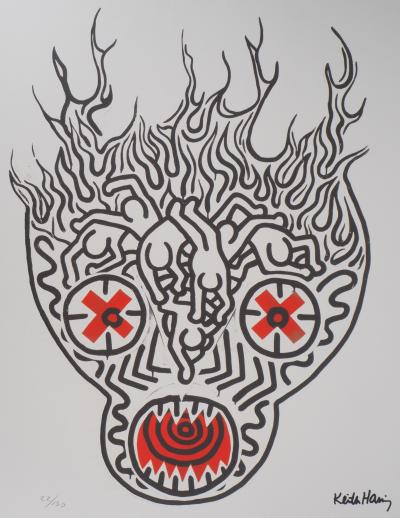 Keith HARING (d’après) - Afire demon - Sérigraphie 2