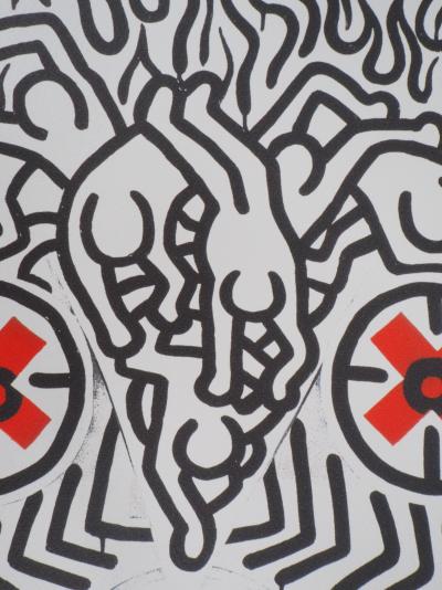 Keith HARING (d’après) - Afire demon - Sérigraphie 2
