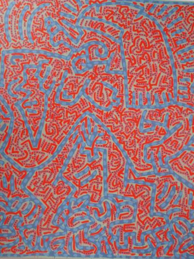 Keith HARING (d’après) - Red acrobat - Sérigraphie 2