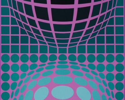 Victor VASARELY - Composition cinétique - Sérigraphie originale signée 2