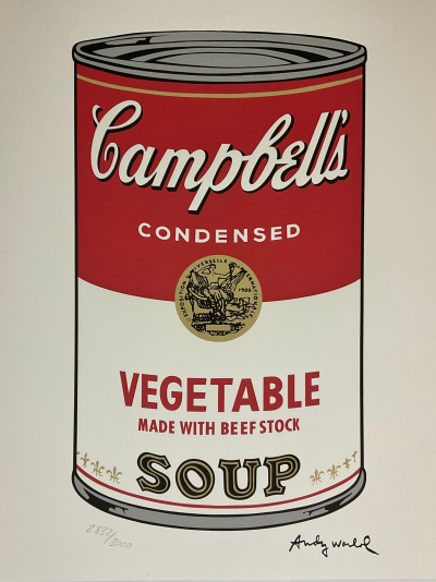 Andy WARHOL (after) - Campbell Soup  Vegetable , lithograph 2