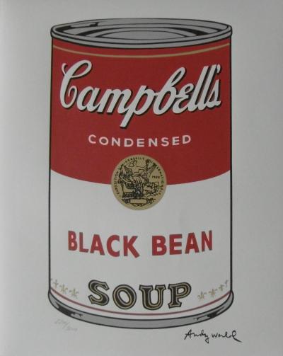 Andy WARHOL (d’après) - Campbell Soup Black Bean - Lithographie 2