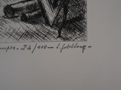 Simon GOLDBERG - L’amateur d’estampes - Gravure originale signée 2