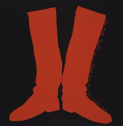 Jim Dine - Two Red Boots, 1968 - Sérigraphie originale en couleur 2