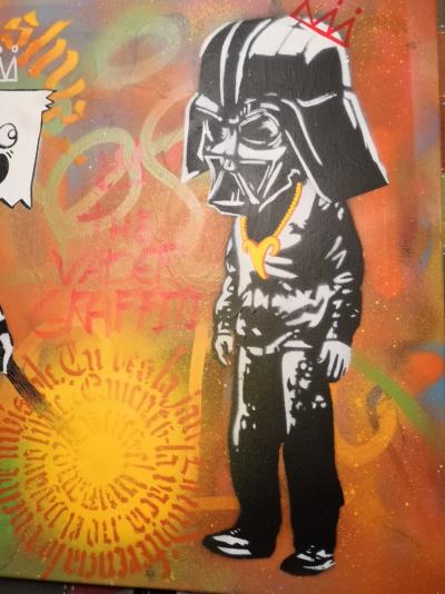 Alberto BLANCHART - The Vader Graffiti, 2017 - Acrylique sur toile signée 2