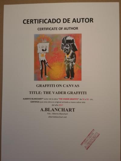 Alberto BLANCHART - The Vader Graffiti, 2017 - Acrylique sur toile signée 2