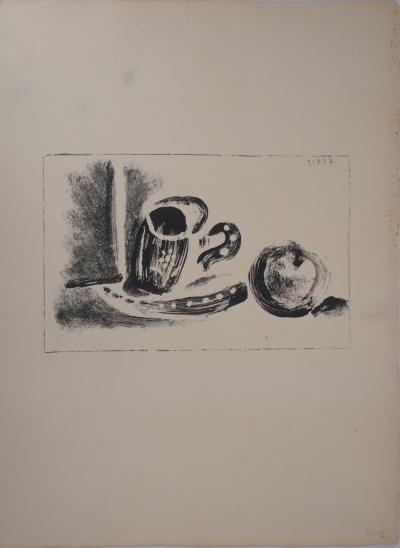 Pablo PICASSO : Tasse et pomme - Lithographie originale, 1947 2