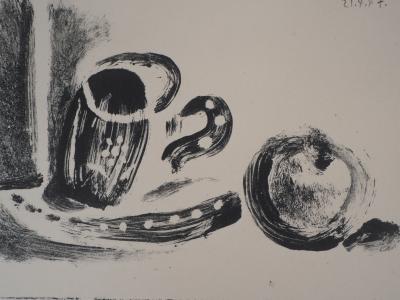 Pablo PICASSO : Tasse et pomme - Lithographie originale, 1947 2