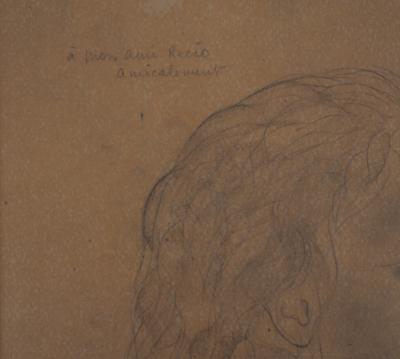 Leonard Tsuguharu FOUJITA : Femme pensive, 1925 - Dessin original signé 2