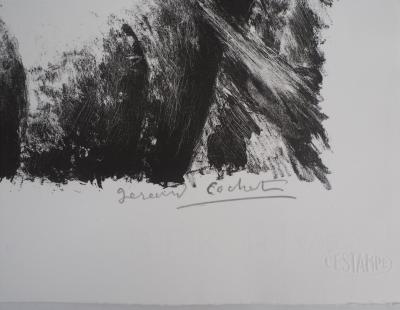 Gérard COCHET : Les chevaux - Lithographie originale signée 2
