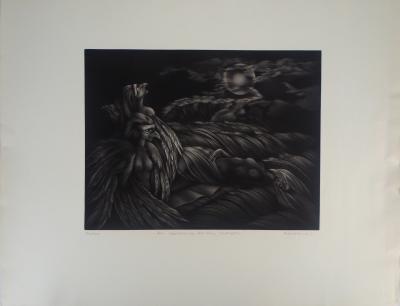 T. DONATELLA : Les gardiennes des rêves -Gravure originale signée 2