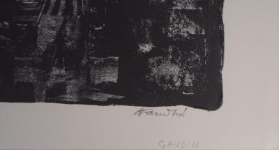 Auguste Jean GAUDIN : La mort du vieux bassin - Gravure originale signée 2