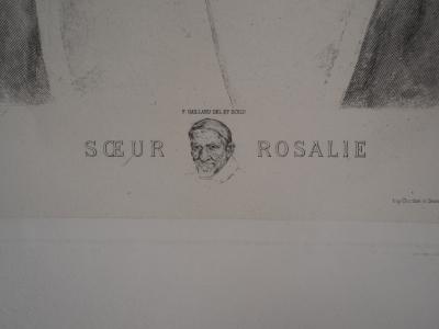 Claude Ferdinand Gaillard - La sœur Rosalie -  Gravure Originale 2