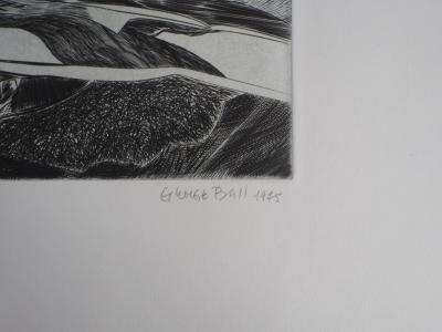 Georges BALL : Power river - 1975 - Gravure Originale Signée 2