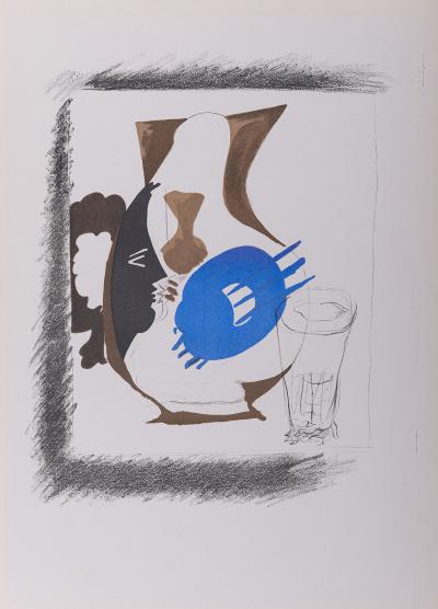 Georges BRAQUE - Verre et pichet, 1956 - Lithographie originale 2