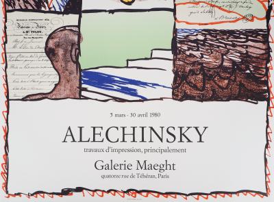 Pierre Alechinsky : Composition - Lithographie originale, 1980 2
