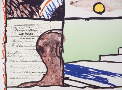 Pierre Alechinsky : Composition - Lithographie originale, 1980 2