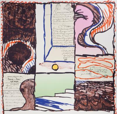 Pierre Alechinsky : Composition - Lithographie originale, 1980 2