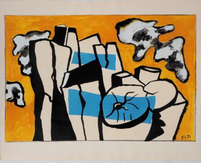 Fernand LÉGER (d’après) - Les buches - 1959 - Lithographie signée 2