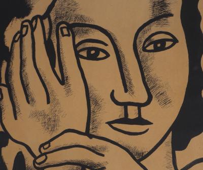 Fernand LÉGER (d’après) -  Portrait de Nadia - 1959 - Lithographie signée 2