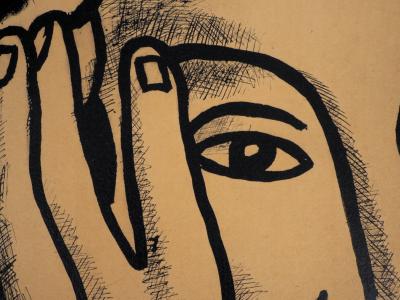 Fernand LÉGER (d’après) -  Portrait de Nadia - 1959 - Lithographie signée 2