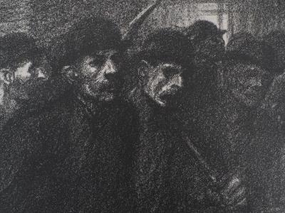 Théophile Alexandre STEINLEN  - Ouvriers sortant de l’usine - Lithographie Originale Signée 2