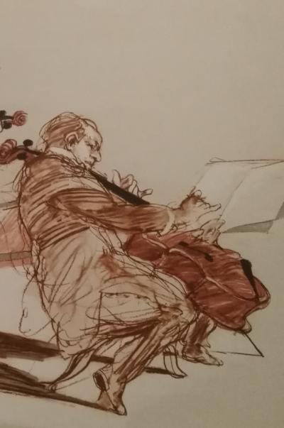 Claude WEISBUCH - Les violonistes - Lithographie signée et numérotée 2