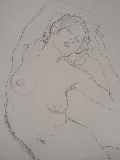 Gustav KLIMT : Nu s’étirant - lithographie signée, 1919 2