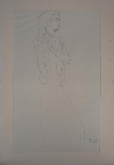 Gustav KLIMT : Actrice - lithographie signée, 1919 2