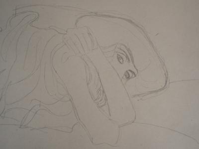 Gustav KLIMT : Nu intimidé - lithographie signée, 1919 2