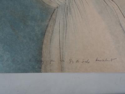Bernard CHAROY : Femme au chapeau -  Lithographie Originale Signée 2