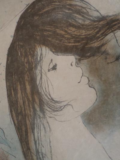 Bernard CHAROY : Femme au chapeau -  Lithographie Originale Signée 2