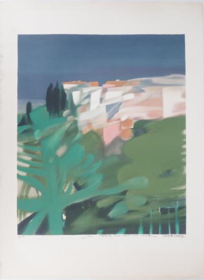 Alfred DEFOSSEZ -  Les toits de Méditerranée - Lithographie originale signée 2