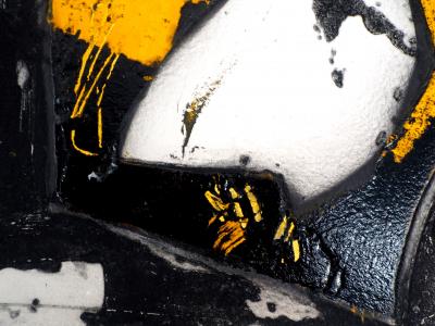 LIONEL : Trace Jaune - Gravure en carborundum signée 2