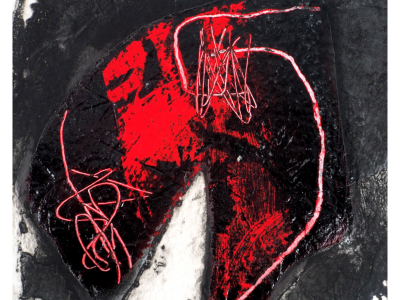 LIONEL : Trace Rouge - Gravure en carborundum signée 2
