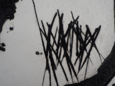 LIONEL : Trace Rouge - Gravure en carborundum signée 2