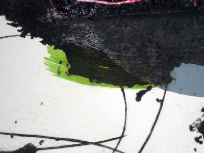 LIONEL : Trace Rouge - Gravure en carborundum signée 2