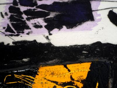 Lionel PERROTTE  - Jaune - Gravure Originale rehaussée à la main et Signée 2