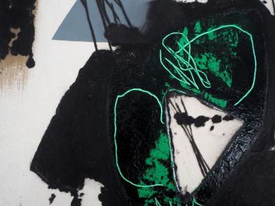 LIONEL : Trace verte - Gravure en carborundum signée 2