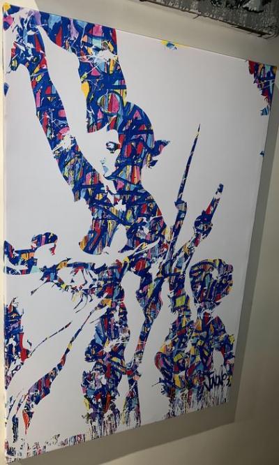 JonOne - Liberté, Egalité, Fraternité, 2015 - Sérigraphie sur toile 2