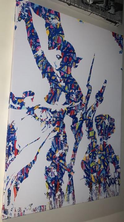 JonOne - Liberté, Egalité, Fraternité, 2015 - Sérigraphie sur toile 2